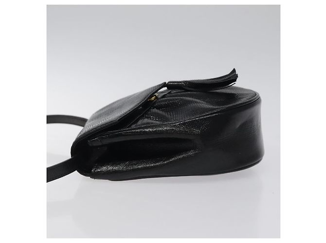 SAINT LAURENT Borsa a Spalla in Pelle Embossed Nera Oro Auth BA1084 Nero D'oro - vista 5