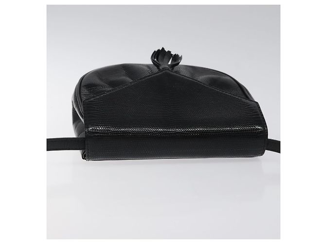 SAINT LAURENT Borsa a Spalla in Pelle Embossed Nera Oro Auth BA1084 Nero D'oro - vista 6