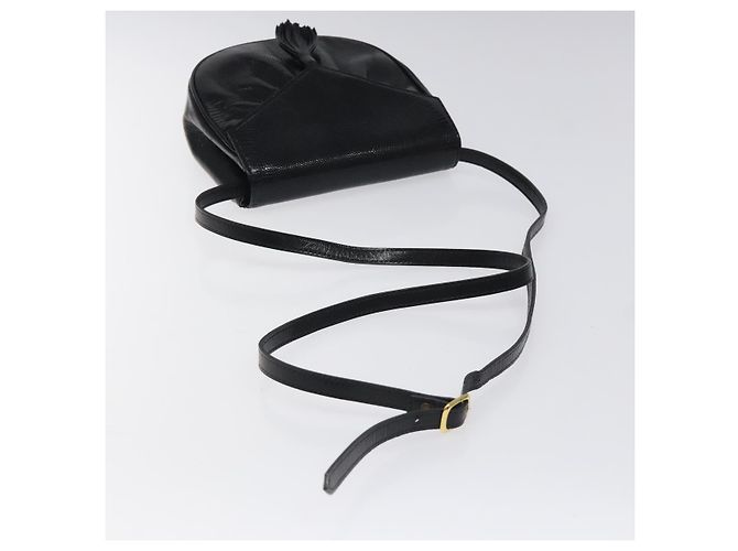 SAINT LAURENT Borsa a Spalla in Pelle Embossed Nera Oro Auth BA1084 Nero D'oro - vista 7