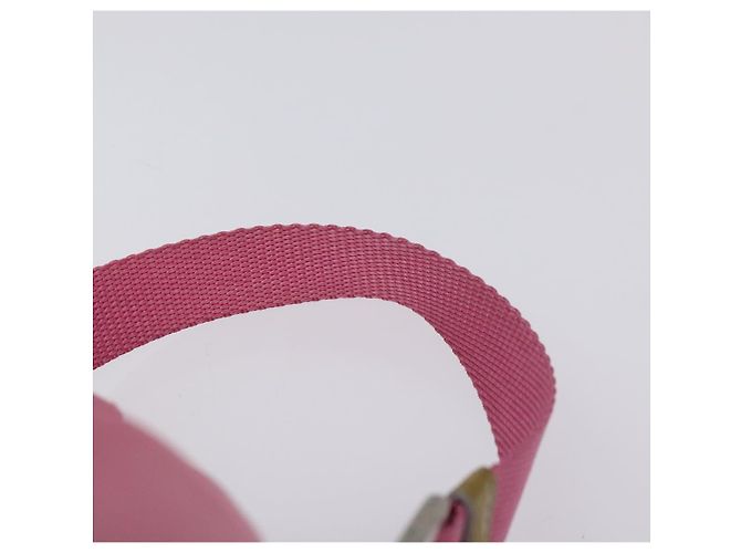 PRADA Borsa a mano in nylon rosa argento Auth ar13470 - vista 8