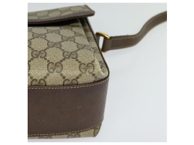 Borsa a spalla GUCCI GG Supreme Web Sherry Line PVC Beige 904 02 084 Auth BA1301 - vista 11