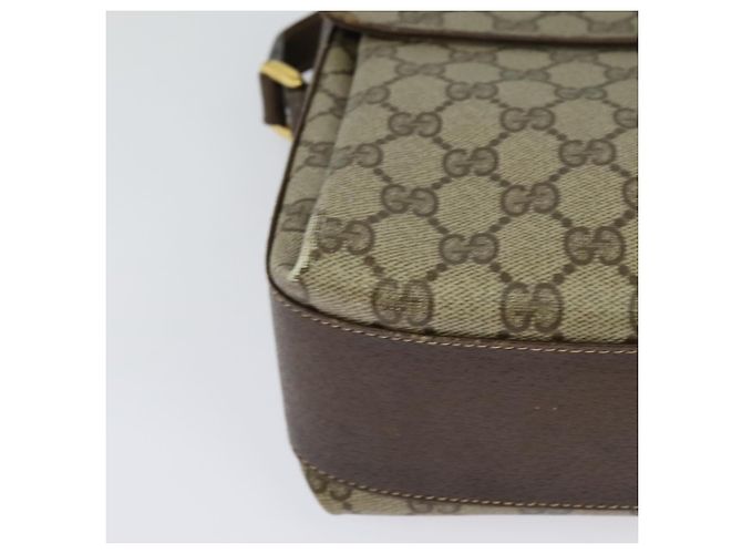 Borsa a spalla GUCCI GG Supreme Web Sherry Line PVC Beige 904 02 084 Auth BA1301 - vista 12