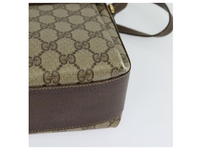 Borsa a spalla GUCCI GG Supreme Web Sherry Line PVC Beige 904 02 084 Auth BA1301 - vista 13