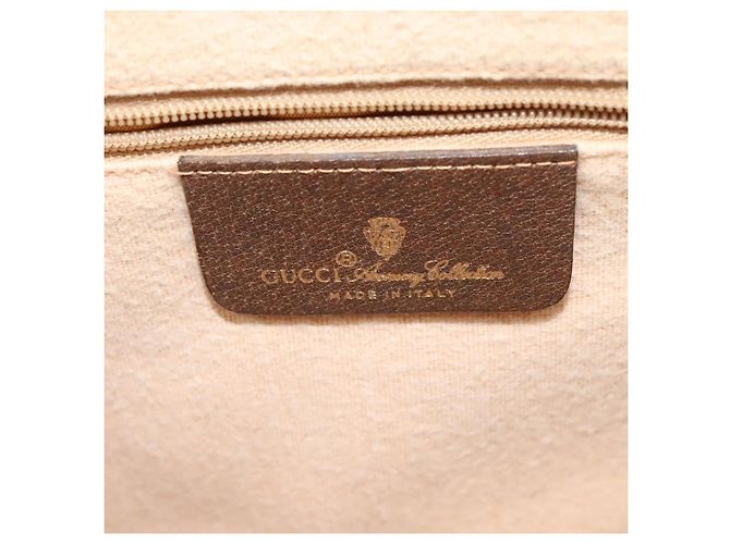 Borsa a spalla GUCCI GG Supreme Web Sherry Line PVC Beige 904 02 084 Auth BA1301 - vista 16