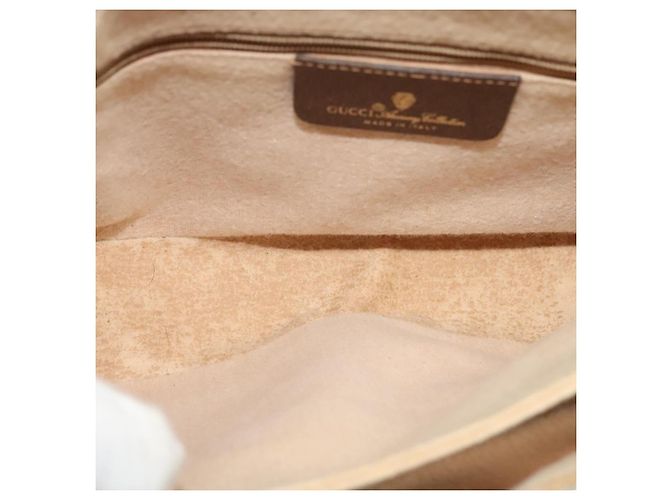 Borsa a spalla GUCCI GG Supreme Web Sherry Line PVC Beige 904 02 084 Auth BA1301 - vista 17