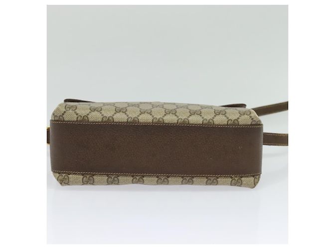 Borsa a spalla GUCCI GG Supreme Web Sherry Line PVC Beige 904 02 084 Auth BA1301 - vista 9