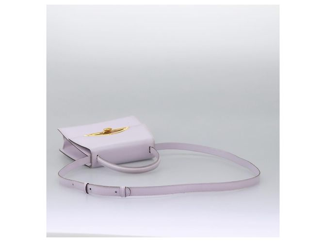 Céline Borsa a mano CELINE in pelle 2 vie viola oro Auth 120119 D'oro Porpora - vista 10