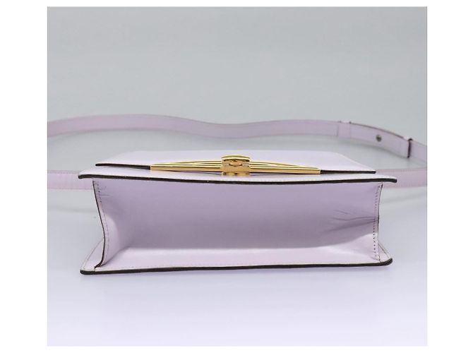 Céline Borsa a mano CELINE in pelle 2 vie viola oro Auth 120119 D'oro Porpora - vista 15