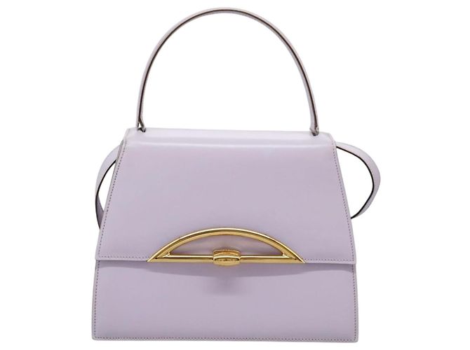 Céline Borsa a mano CELINE in pelle 2 vie viola oro Auth 120119 D'oro Porpora - vista 2