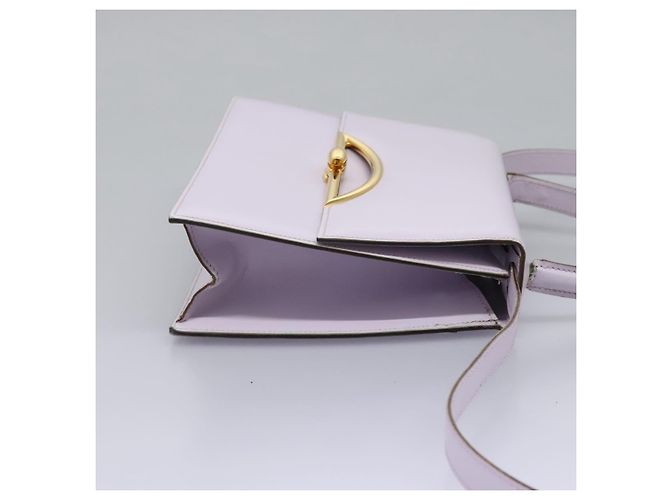 Céline Borsa a mano CELINE in pelle 2 vie viola oro Auth 120119 D'oro Porpora - vista 5