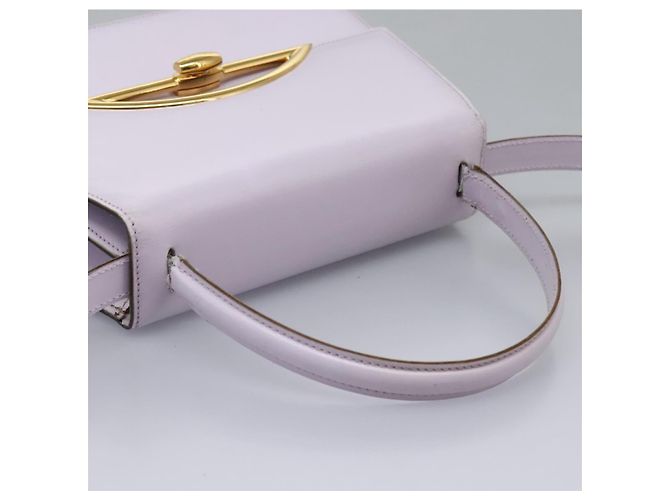 Céline Borsa a mano CELINE in pelle 2 vie viola oro Auth 120119 D'oro Porpora - vista 6