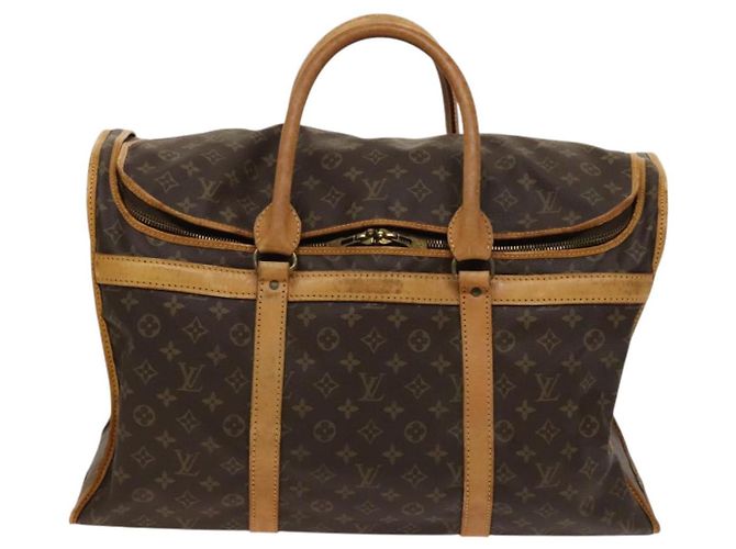 LOUIS VUITTON Monogram Sac Chasseur 55 Boston Bag M41922 LV Auth EC073 Monogramma - vista 2
