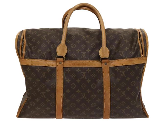 LOUIS VUITTON Monogram Sac Chasseur 55 Boston Bag M41922 LV Auth EC073 Monogramma - vista 3