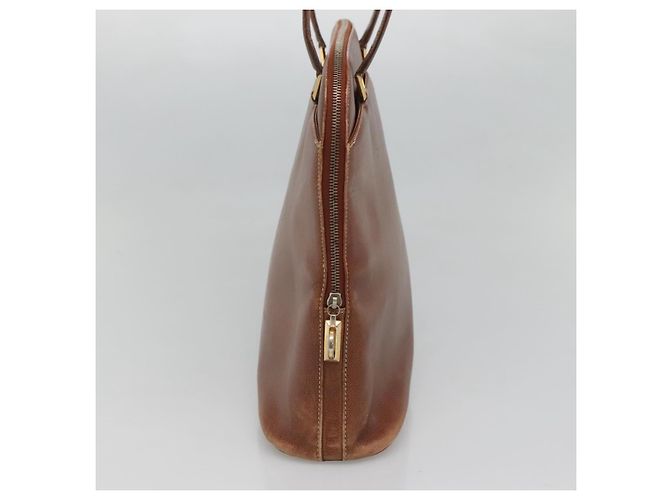 Salvatore Ferragamo Schultertasche aus braunem Leder mit Gold Auth bs24619 Golden - Ansicht 4