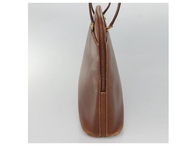 Salvatore Ferragamo Schultertasche aus braunem Leder mit Gold Auth bs24619 Golden - Ansicht 5