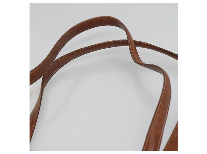 Salvatore Ferragamo Schultertasche aus braunem Leder mit Gold Auth bs24619 Golden - Ansicht 8