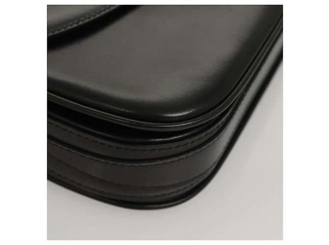 Borsa a Spalla BALLY in Pelle Nera Oro Auth BA1153 Nero D'oro - vista 10