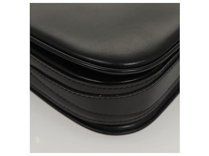 Borsa a Spalla BALLY in Pelle Nera Oro Auth BA1153 Nero D'oro - vista 12