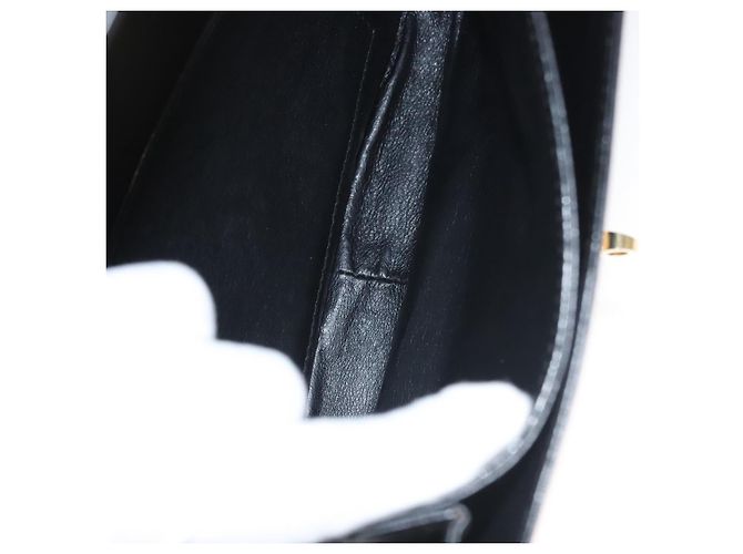 Borsa a Spalla BALLY in Pelle Nera Oro Auth BA1153 Nero D'oro - vista 16