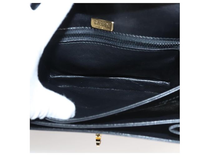 Borsa a Spalla BALLY in Pelle Nera Oro Auth BA1153 Nero D'oro - vista 19