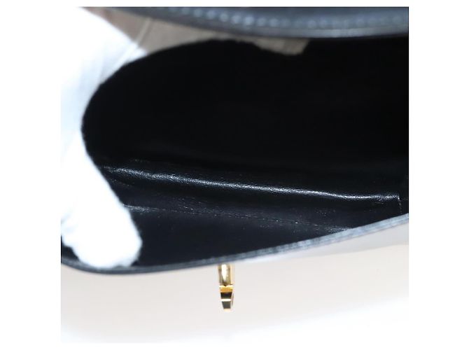 Borsa a Spalla BALLY in Pelle Nera Oro Auth BA1153 Nero D'oro - vista 20