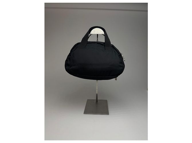 Vintage Courreges Polyester Tasche schwarz - Ansicht 11