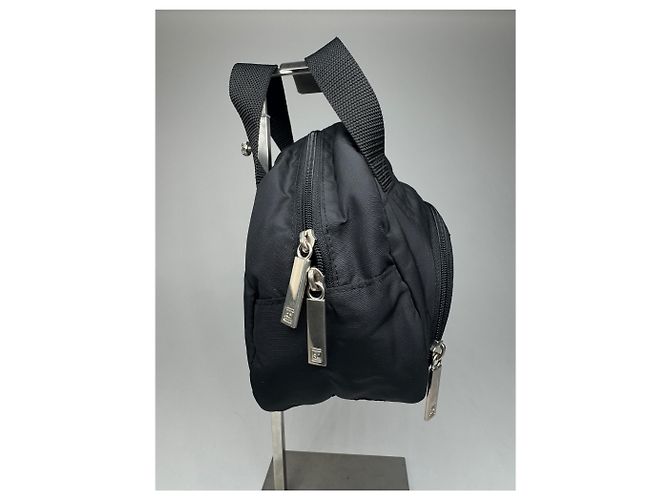 Vintage Courreges Polyester Tasche schwarz - Ansicht 13