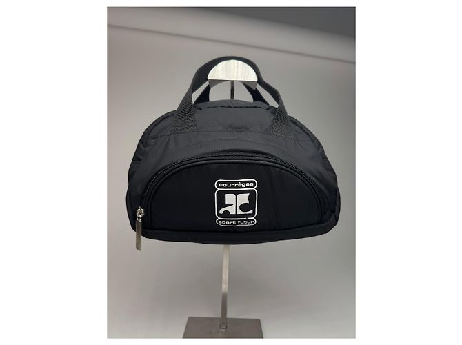 Vintage Courreges Polyester Tasche schwarz - Ansicht 14