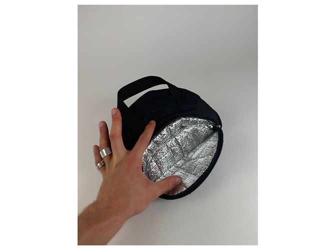 Vintage Courreges Polyester Tasche schwarz - Ansicht 15