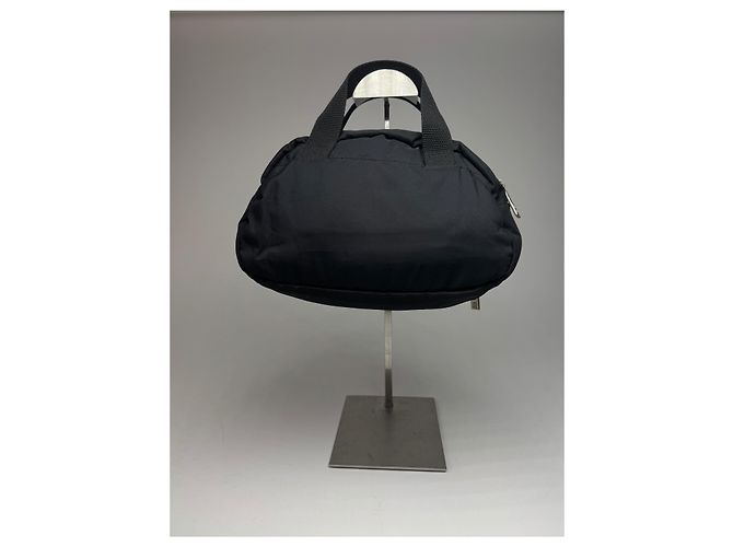 Vintage Courreges Polyester Tasche schwarz - Ansicht 2