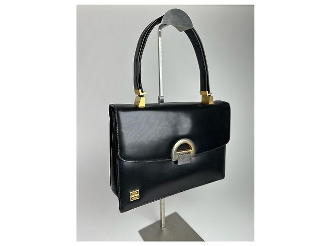 Vintage Givenchy 2Way Leder Tasche schwarz - Ansicht 10