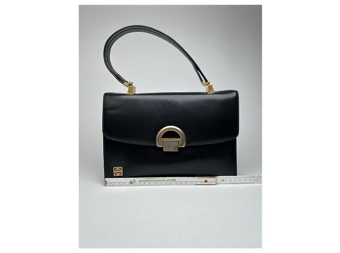 Vintage Givenchy 2Way Leder Tasche schwarz - Ansicht 14