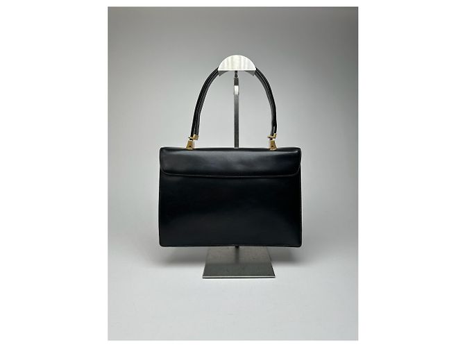 Vintage Givenchy 2Way Leder Tasche schwarz - Ansicht 2