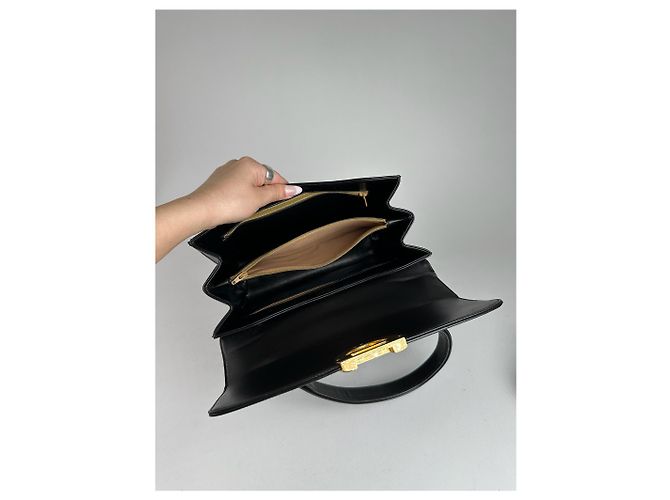 Vintage Givenchy 2Way Leder Tasche schwarz - Ansicht 4