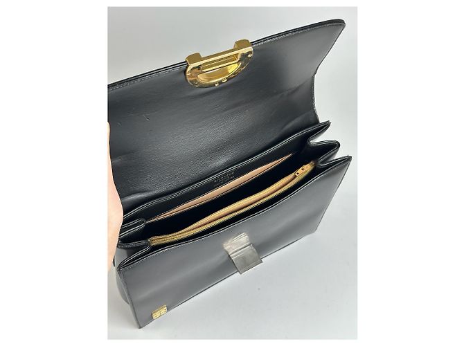 Vintage Givenchy 2Way Leder Tasche schwarz - Ansicht 6
