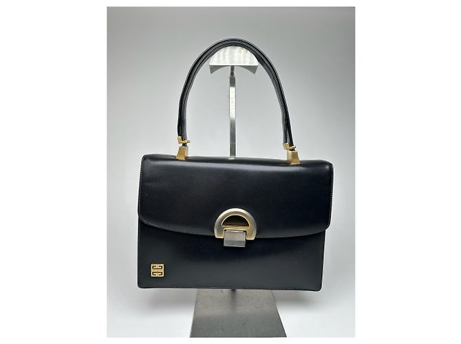 Vintage Givenchy 2Way Leder Tasche schwarz - Ansicht 7