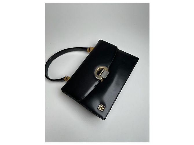 Vintage Givenchy 2Way Leder Tasche schwarz - Ansicht 9