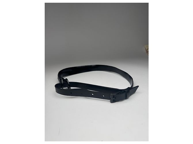 Vintage Gucci Ledergürtel schwarz - Ansicht 5