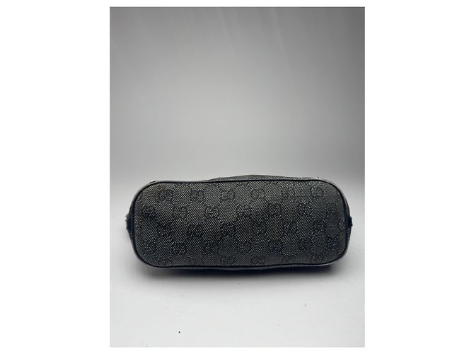 Vintage Gucci Monogramm Canvas Baguette Tasche schwarz - Ansicht 3