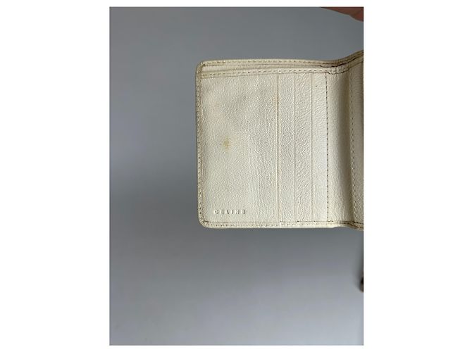 Céline Vintage Celine Macadam Monogram Canvas Leather Wallet pink white - view 6