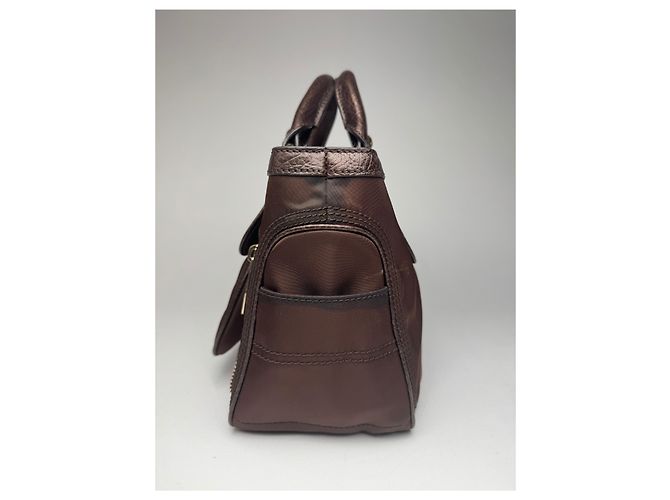 Céline Vintage Celine Polyester Tasche braun - Ansicht 10