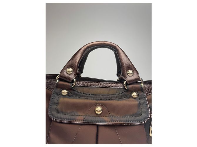 Céline Vintage Celine Polyester Tasche braun - Ansicht 12