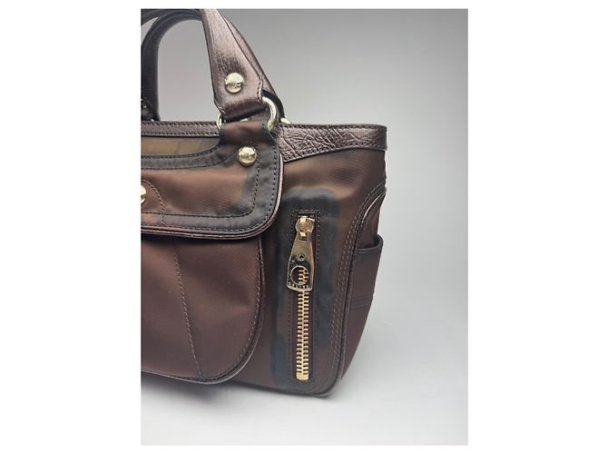 Céline Vintage Celine Polyester Tasche braun - Ansicht 13