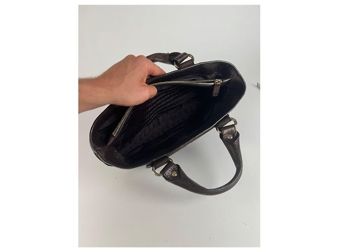 Céline Vintage Celine Polyester Tasche braun - Ansicht 14