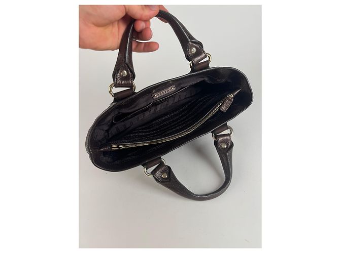Céline Vintage Celine Polyester Tasche braun - Ansicht 15