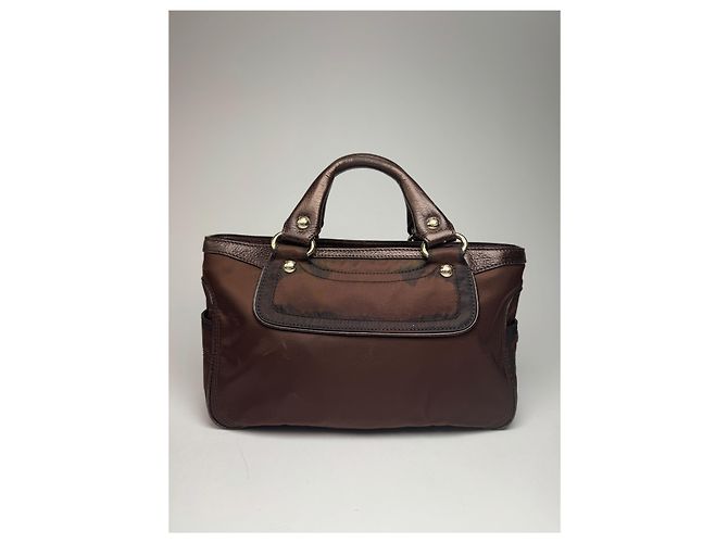 Céline Vintage Celine Polyester Tasche braun - Ansicht 2
