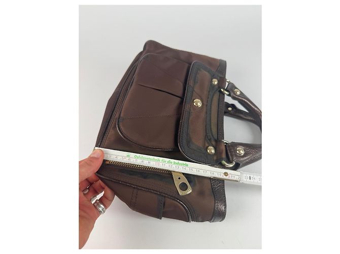 Céline Vintage Celine Polyester Tasche braun - Ansicht 3