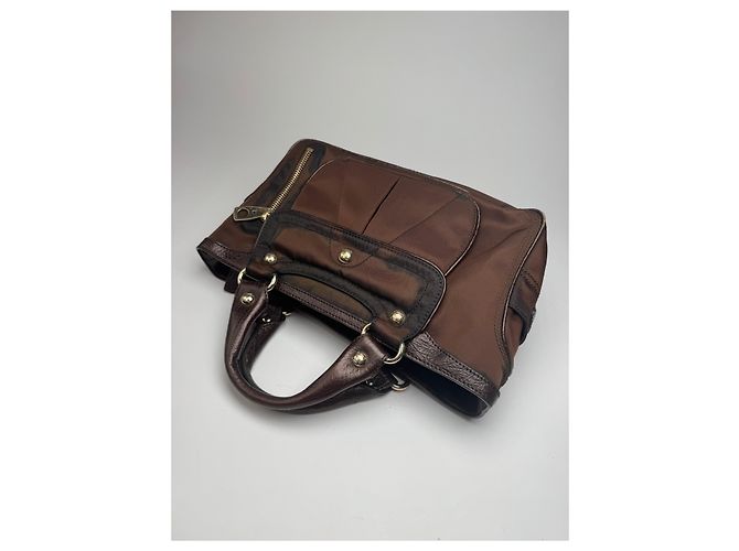 Céline Vintage Celine Polyester Tasche braun - Ansicht 6