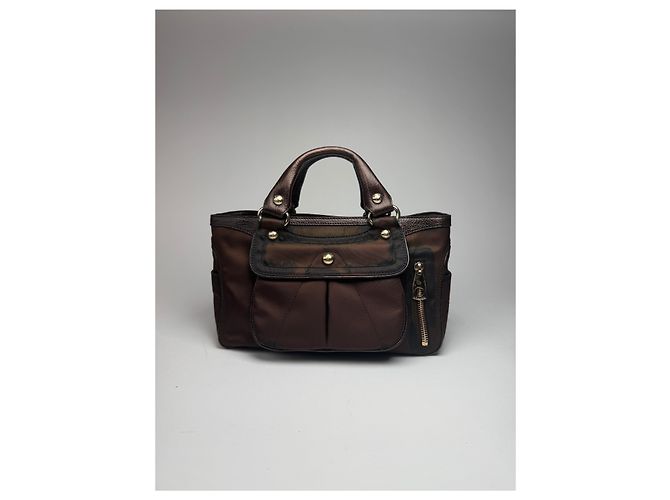 Céline Vintage Celine Polyester Tasche braun - Ansicht 7