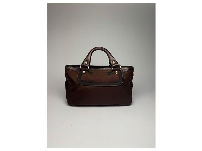 Céline Vintage Celine Polyester Tasche braun - Ansicht 9